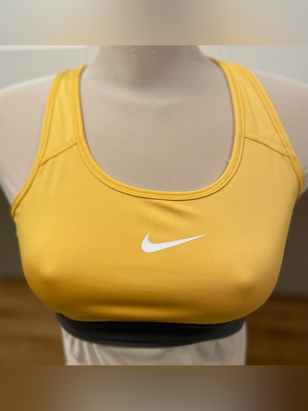 Nike Dri-Fit Sports Bra with White Swoosh